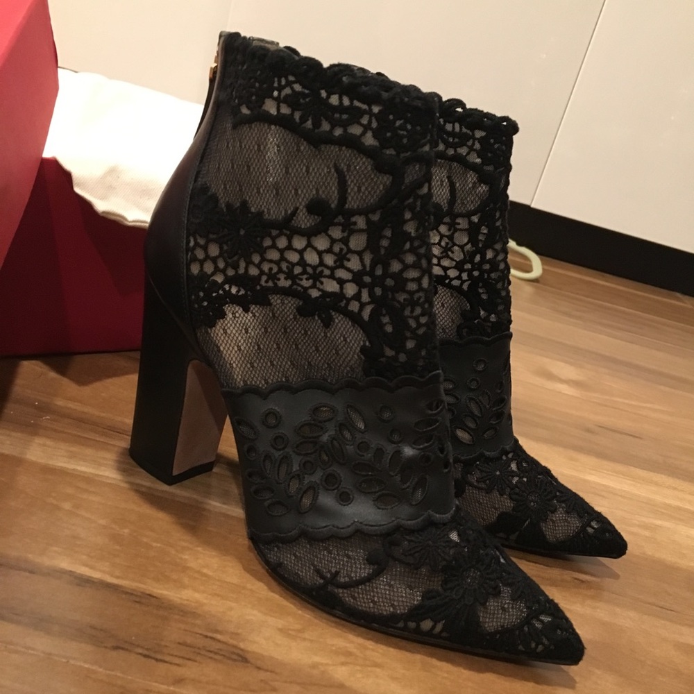 Valentino Lace Booties